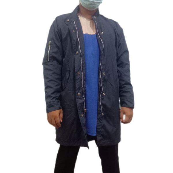 jaket jubah coat cowok second bekas preloved
