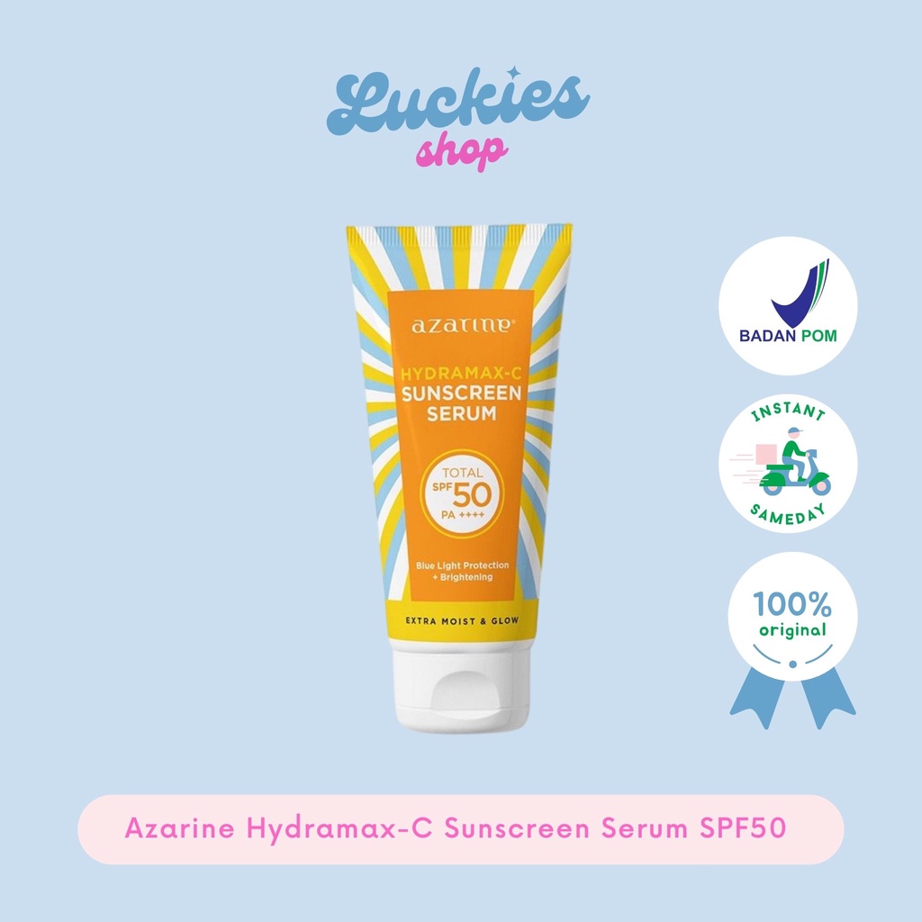 Azarine Hydramax-C Sunscreen Serum SPF50 PA++++ 40ml Sunblock Wajah Muka Tabir Surya