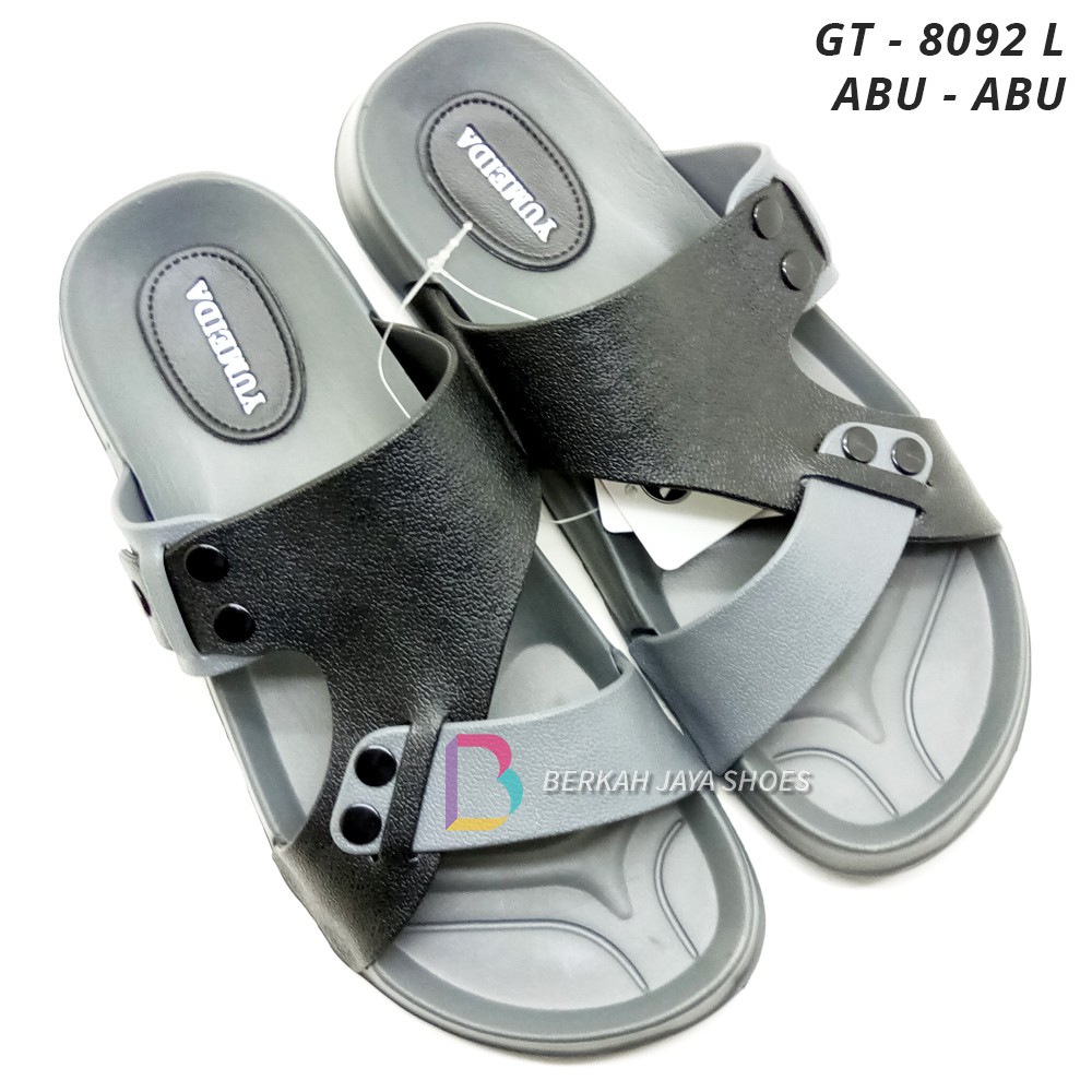 Sandal Pria Karet - Sandal Slop Pria Yumeida GT-8092 L Varian Warna