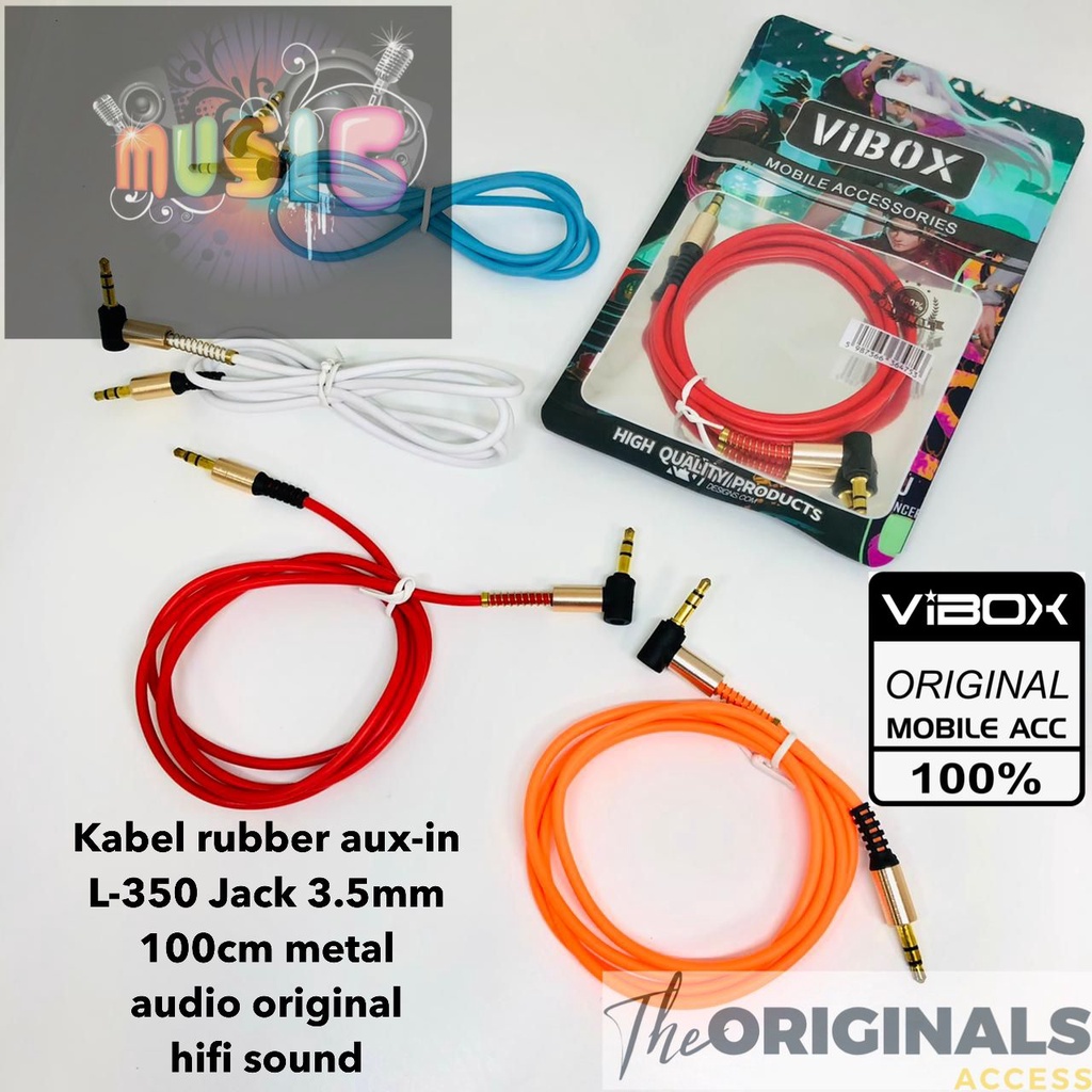 promo Kabel Jack Aux Audio 3.5mm / Cable Jack Audio Aux 3.5 mm Male To Male kabel audio vibox