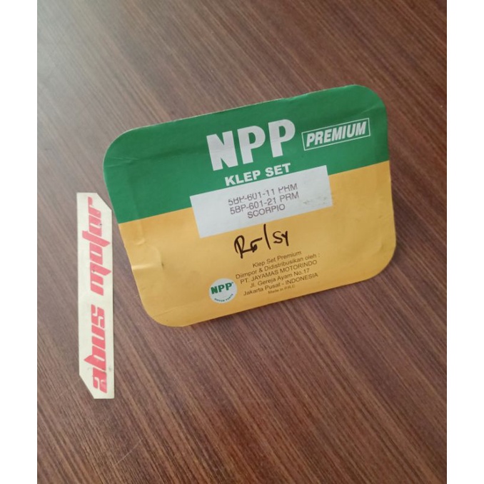 KLEP VALVE PAYUNG KLEP SCORPIO SCORPIO Z ORIGINAL NPP