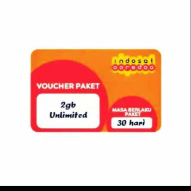 Voucher indosat 2gb unlimited