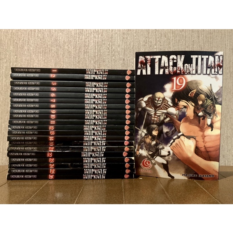 [BOOKED] Komik Attack On Titan 1,2,3,5,6,7,8,9,10,11,12,13,14,19,20,21,22,23,24,25,26