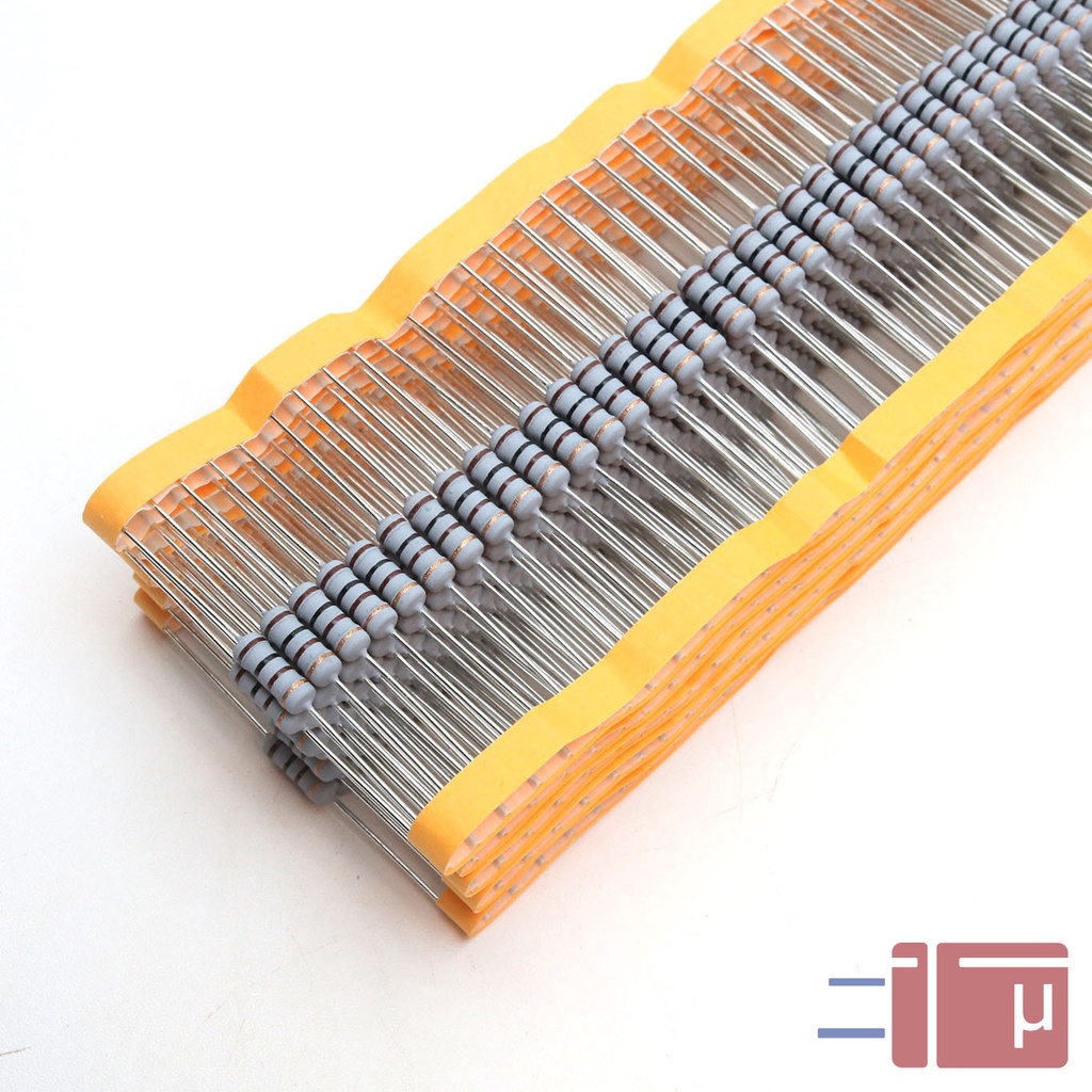 x10 Resistor 100R 100 Ohm 1W Metal Oxide 5% Taiwan Kaki Tembaga