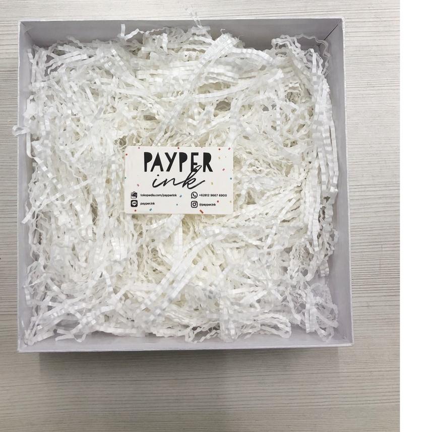 

150gr shredded paper crinkle cut FOOD GRADE white putih /kertas potong