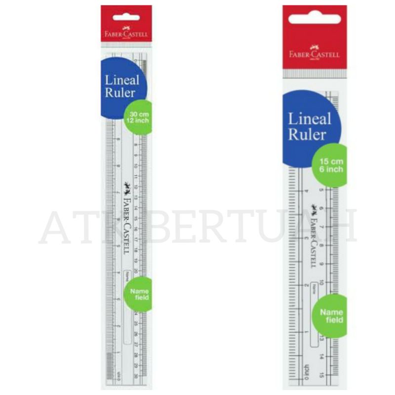 

FABER CASTELL NAME FIELD RULER SCALE PENGGARIS PLASTIK TEBAL
