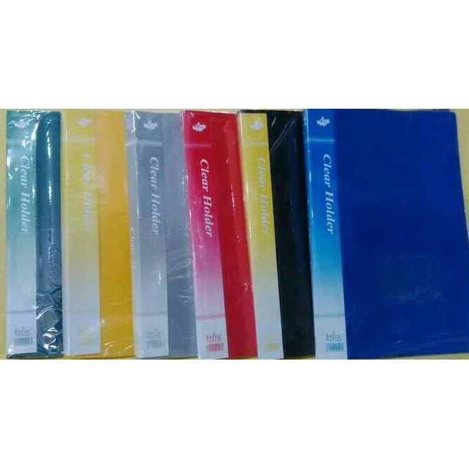 

Clear Holder / Document Keeper Felix 40 Lembar Folio / F4 Produk Real Picture