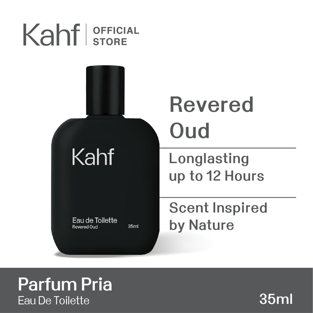 Kahf Revered Oud Eau de Toilette 35 ml – Parfum Pria Tahan Lama