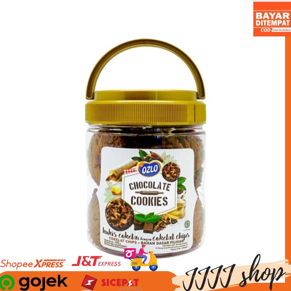 

Biskuit Ozlo Chocolate Cookies Snack Rasa Cokelat 145gr