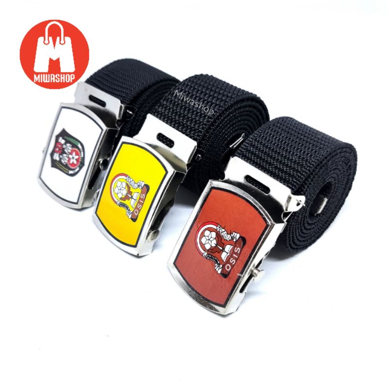 Sabuk Ikat Pinggang Sekolah Gesper Anak Cowok Cewek Logo Resin SD SMP SMA SMK