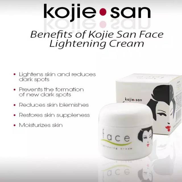 KOJIE SAN Face Lightening Cream 30gr | Face Cream SPF 15 with Hydromoist 22gr Krim Pemutih