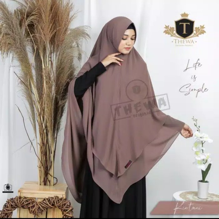 Jilbab jumbo syari khimar ceruti pet antem jilbab jumbo hijab muslim