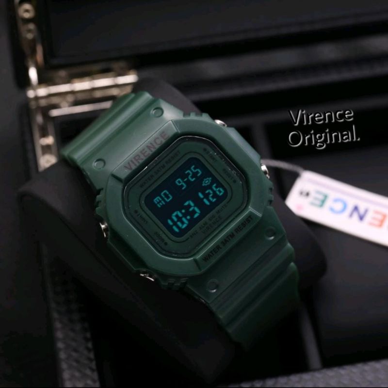 Jam Tangan Virence Digital Led Rubber Jam Tangan Terlaris Best Seller Jam Tangan Pria Wanita