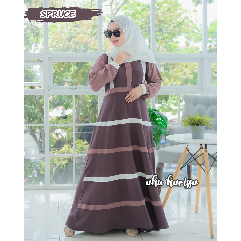 Dress AJRINA by aku karissa vintage estetik itycrepe gamis busana muslim baju wanita terkini model terbaru vintage skandanavian