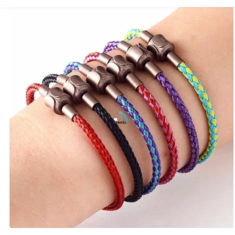 Gelang Tali Kawat Anti Air Waterproof 3D Aksesoris Pria Wanita