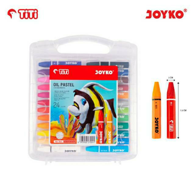 Crayon/Krayon Oil Pastel Joyko 24 Warna