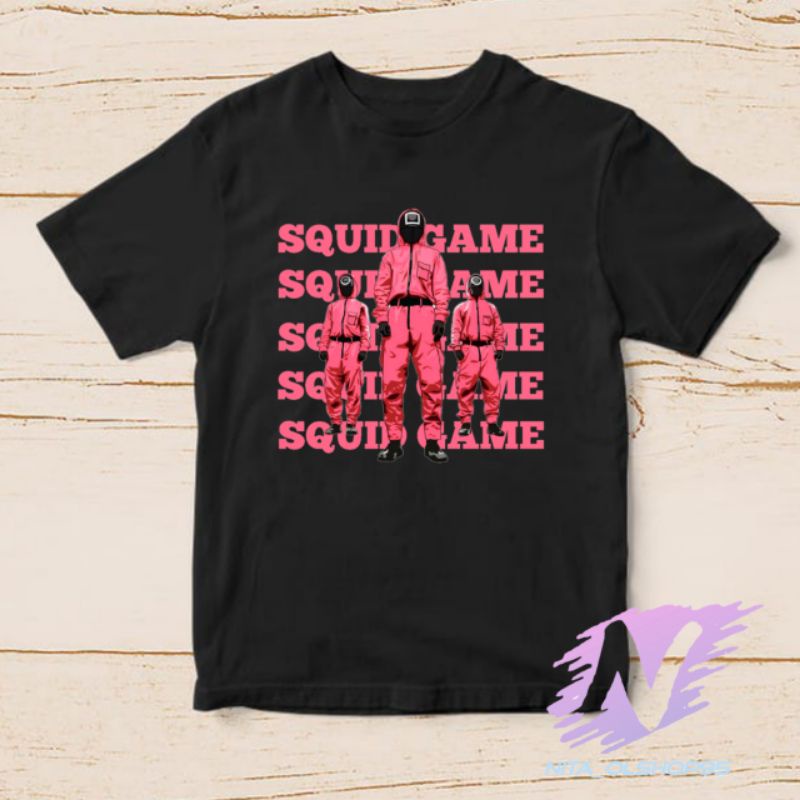 baju squid game kaos anak logo terbaru squid game