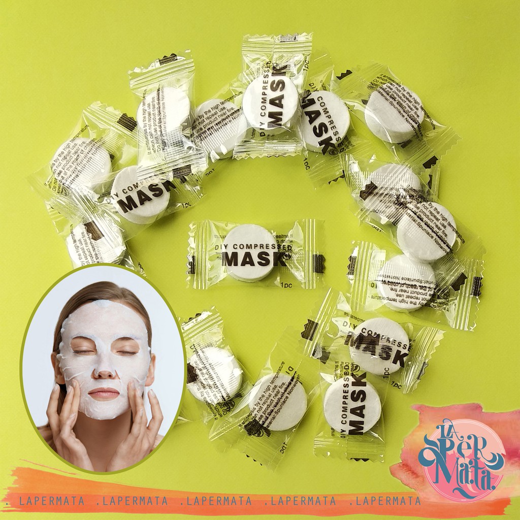 Compressed Facial Mask Sheet / Masker Wajah DIY - LPM Shop