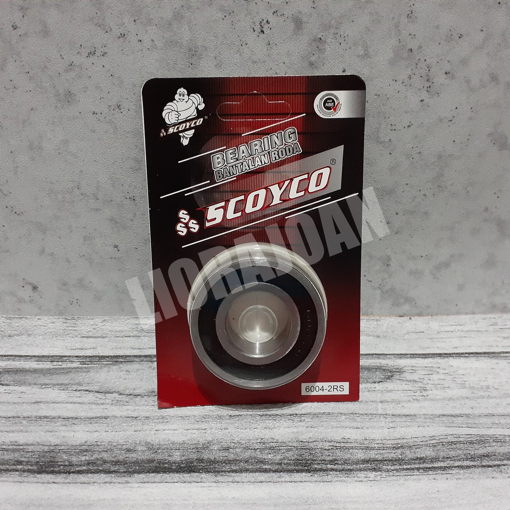 BEARING 6004 2RS LAHAR BANTALAN RODA MERK : SCOYCO