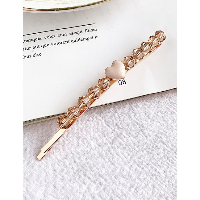 LRC Jepit Rambut Fashion Alloy Resin Love Hairpin F59739