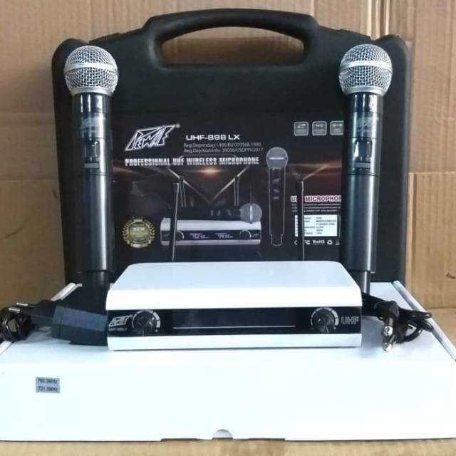 Mic wireless pewie UHF 898LX + Koper
