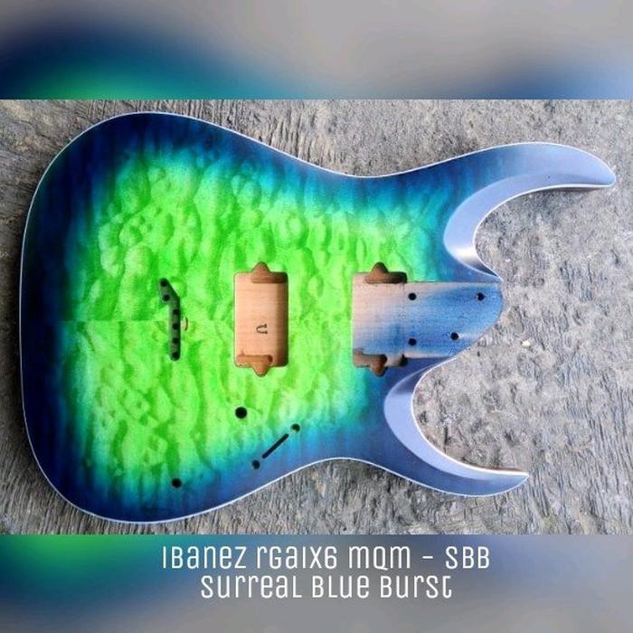 Unik Body gitar Ibanez RGAIX6 MQM sureal burst original indonesia sparepa Murah