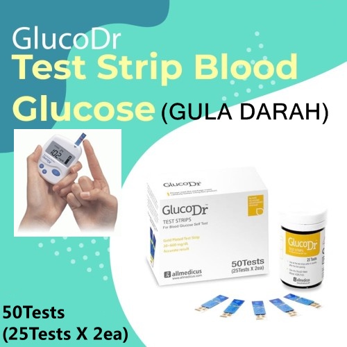 TERBARU strip test gula darah gluco dr strip alat tes gula darah terbaik praktis original