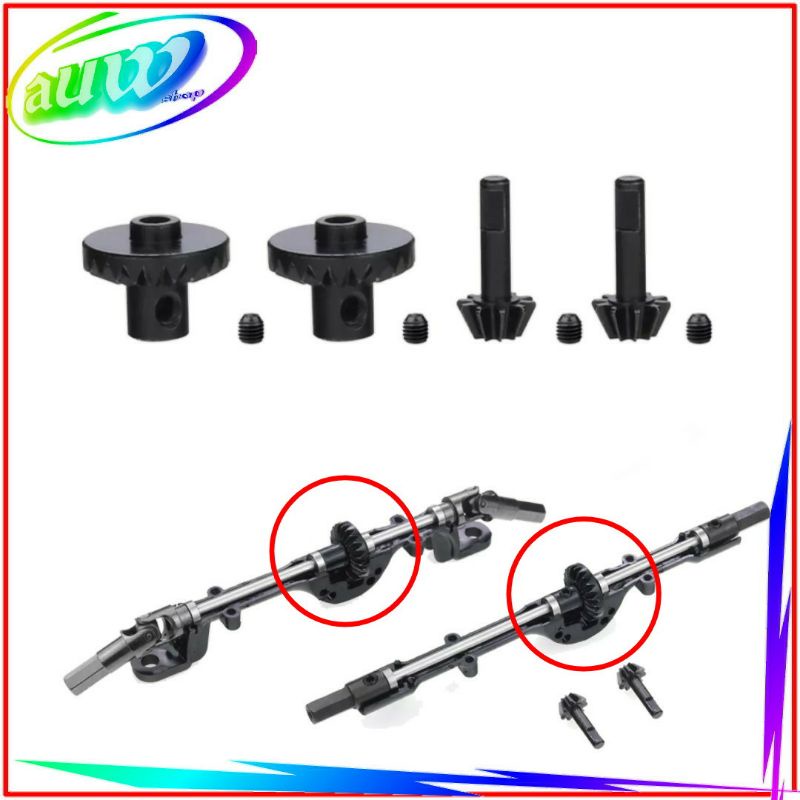 Metal Gear Set depan belakang Gear Gardan RC Car WPL MN