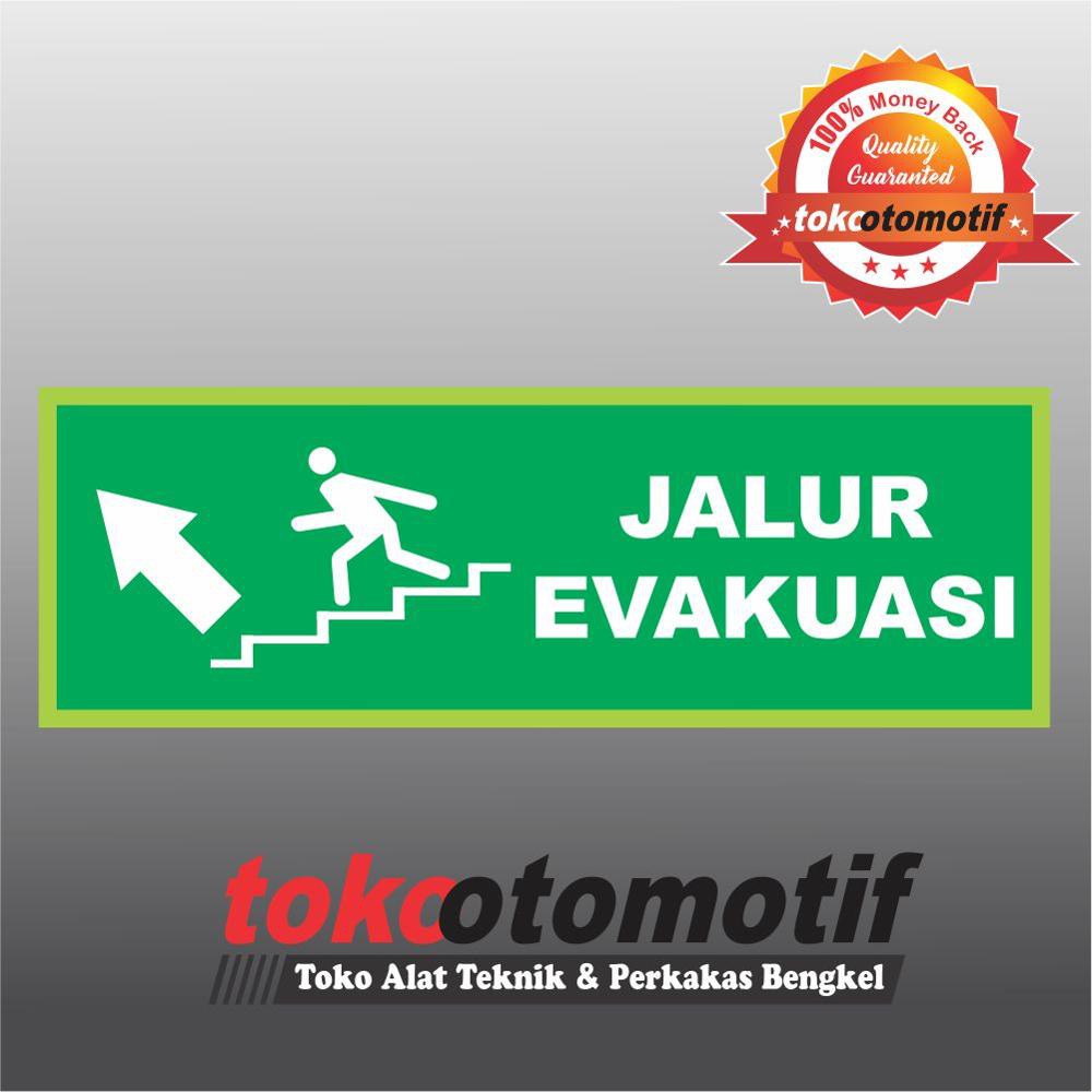 

Sticker Safety Sign K3 Tanda Arah Jalur Evakuasi - Panah Atas Kiri