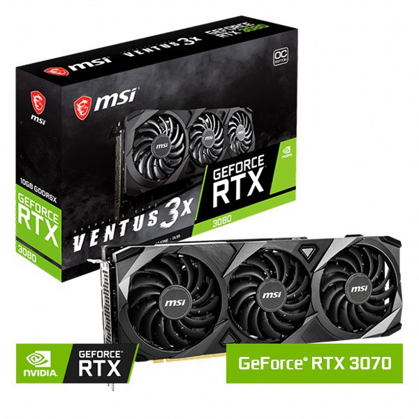 MSI RTX 3070 VENTUS 3X OC - 8GB GDDR6