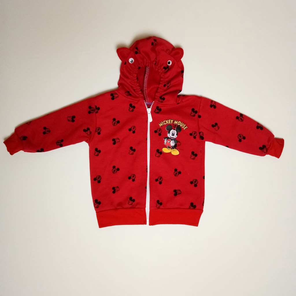 JAKET BAYI MOTIF MICKEY BAHAN FLECEE