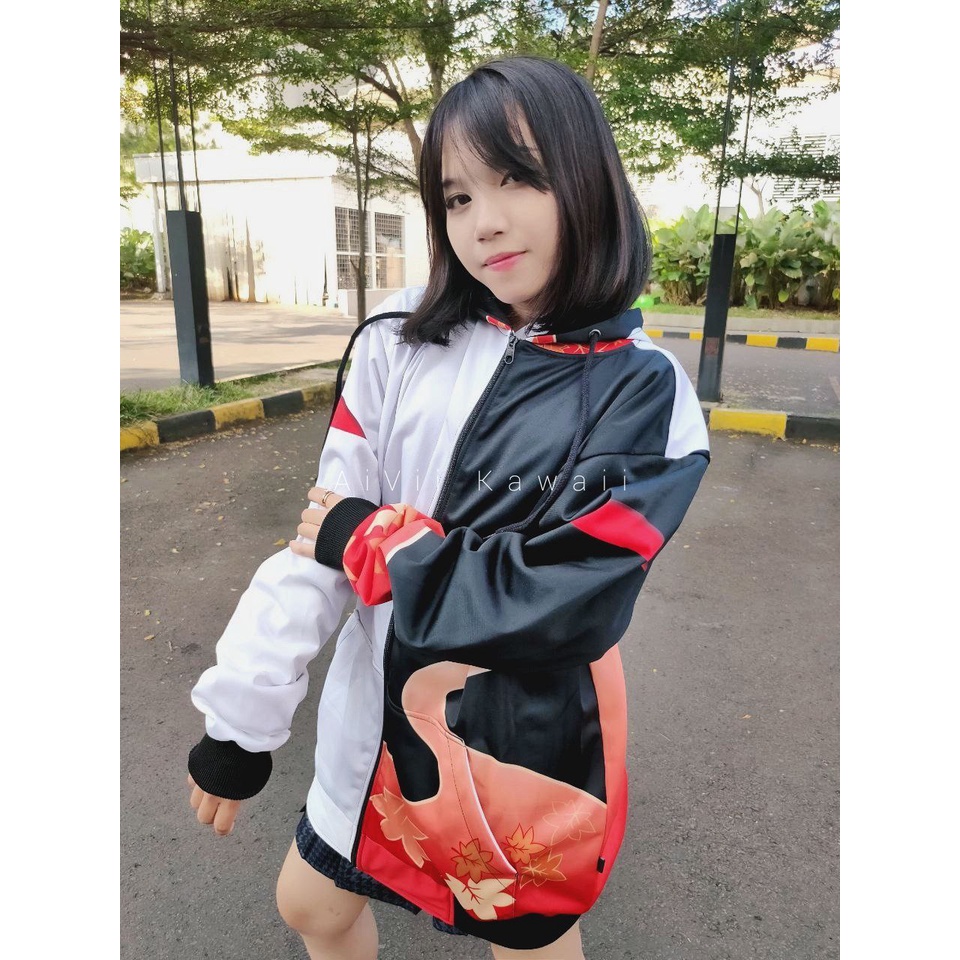 【AiVii】JAKET HOODIE KAZUHA GENSHIN IMPACT UNISEX PRIA WANITA