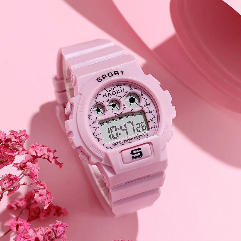 COD✅ Jam Tangan Digital Wanita Pria Sport Rubber Fashion impor murah grosir jam karet Watch LED    S1173