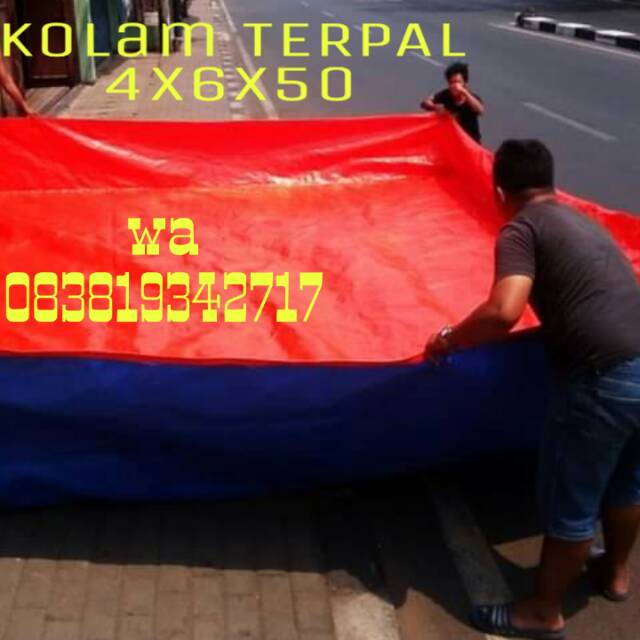 Kolam TERPAL kotak a12 4x6x50cm 630rb