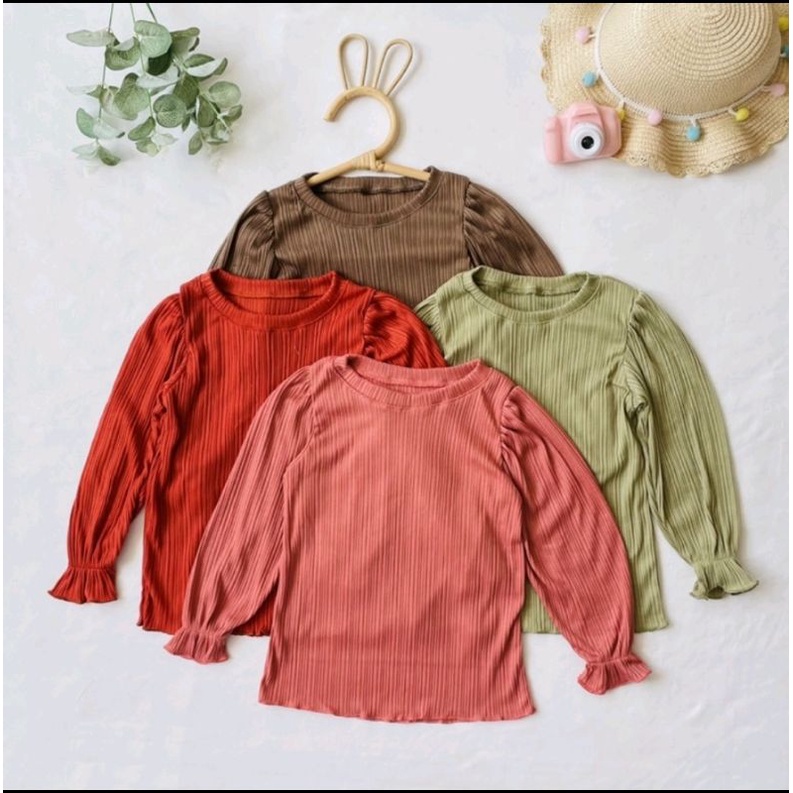 Alysa Long Sleeve 1-4 Tahun Blouse Anak Perempuan