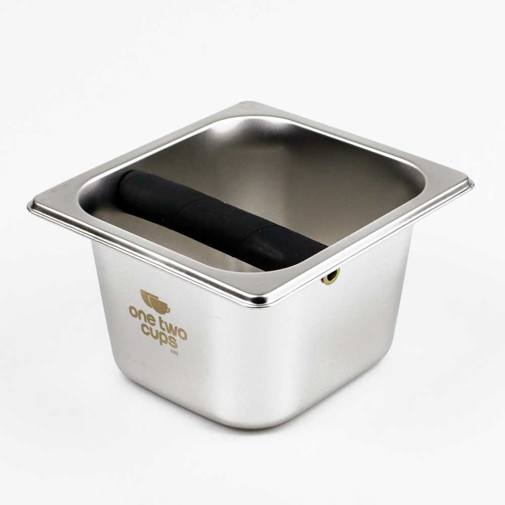 One Two Cups Wadah Kopi Espresso Knock Box Waste Container 17cm