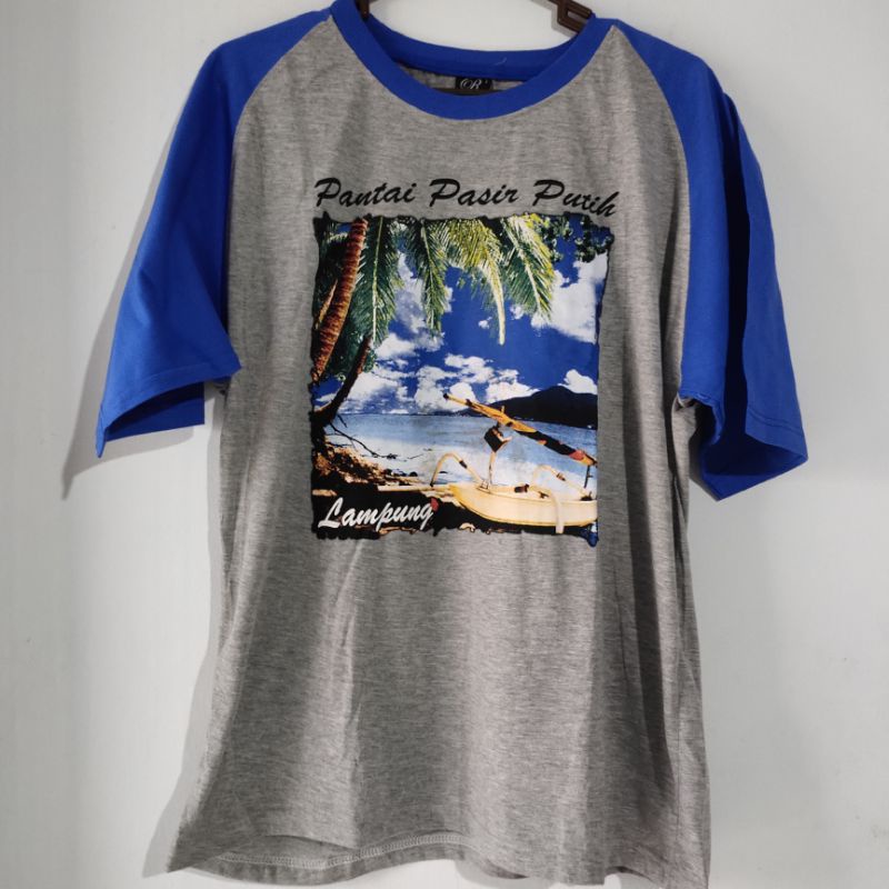 BAJU KAOS PANTAI JUMBO PRIA WANITA,  PANTAI LAMPUNG