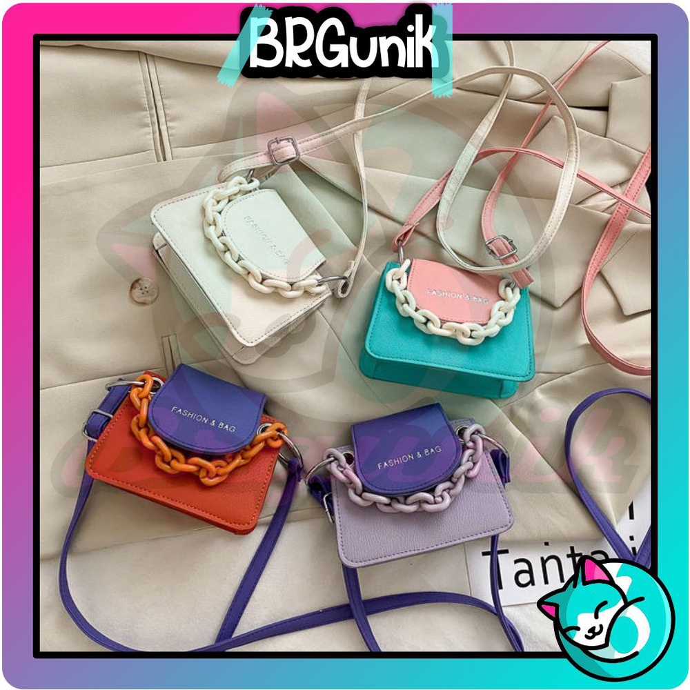 BRGUNIK SlingBag Mini Fashion Wanita Import - Wanita Casual Selempang High Quality W160