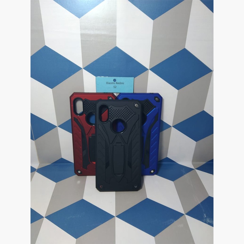 Xiaomi Redmi S2 Phantom Series Stand Iron Hardcase Spigen touch armor case Robot