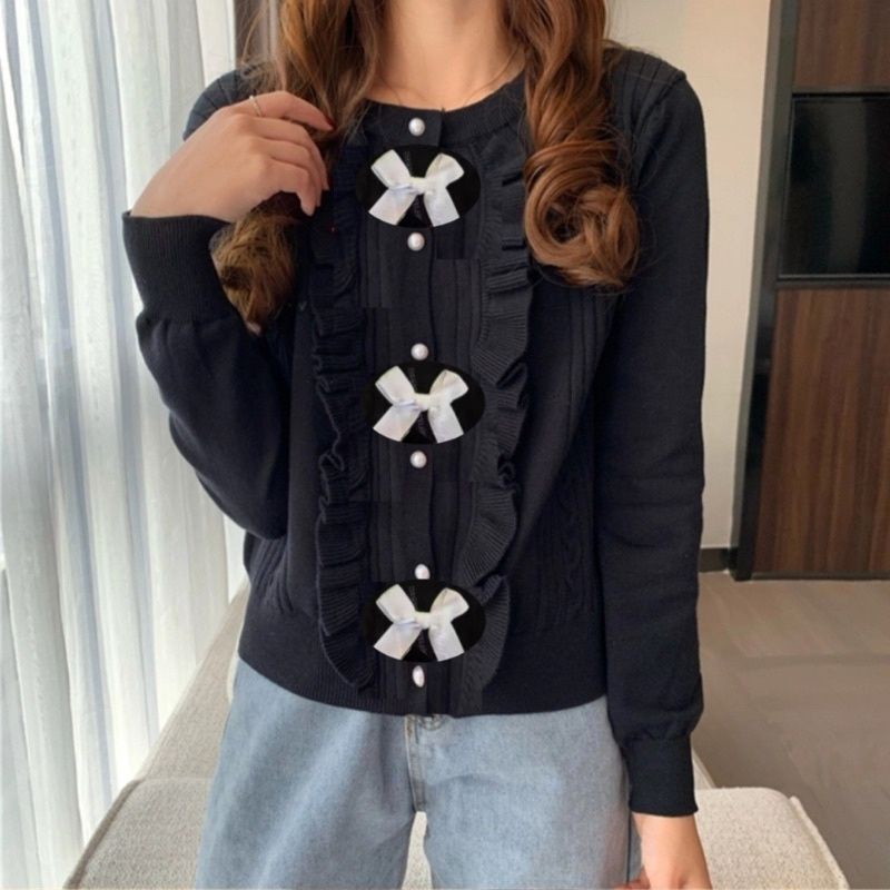 MDLV ~ 9866 SCARLET KNIT CARDIGAN / CARDIGAN RAJUT PITA LENGAN PANJANG CEWEK / FASHION IMPORT WANITA