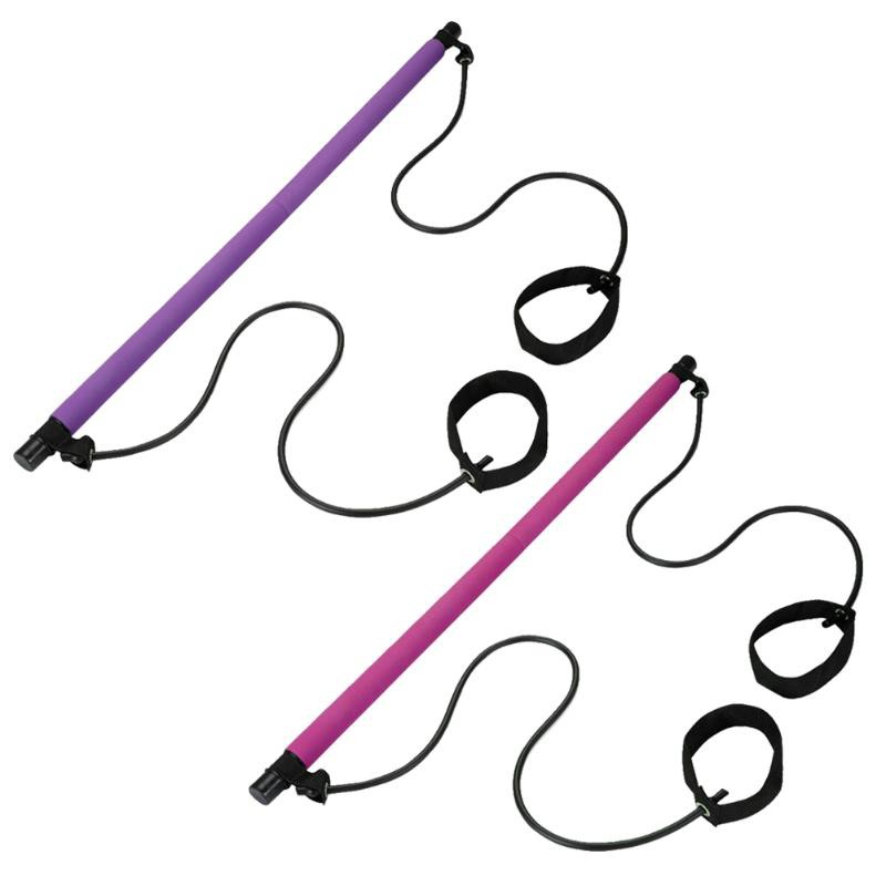 (MAINANKYU) RIDEFORCE Bar Stick Tali Stretching Pilates Tube Yoga Fitness You Can Do It - TP49 - Purple