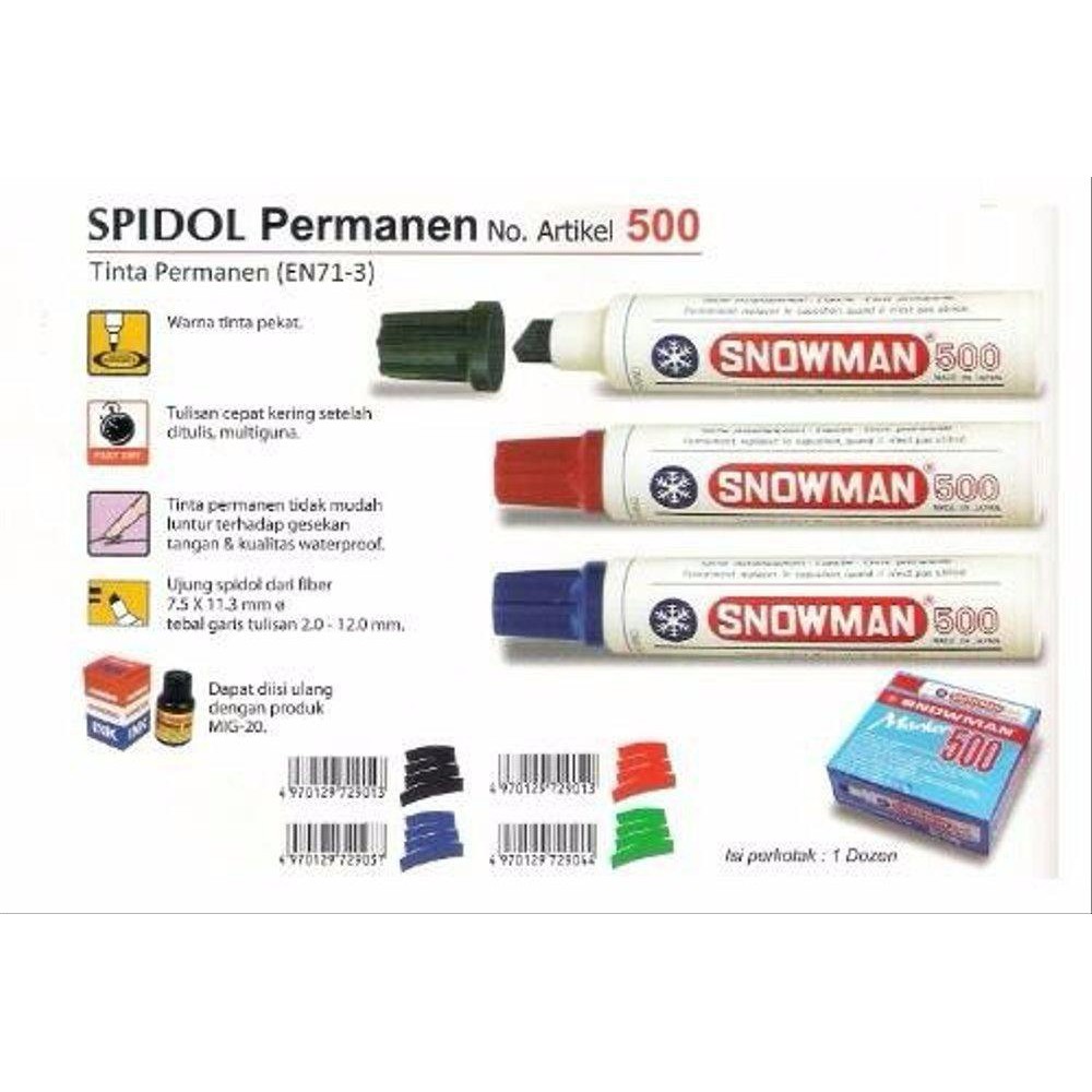 Spidol Jumbo Permanent Marker Merk Snowman Type 500