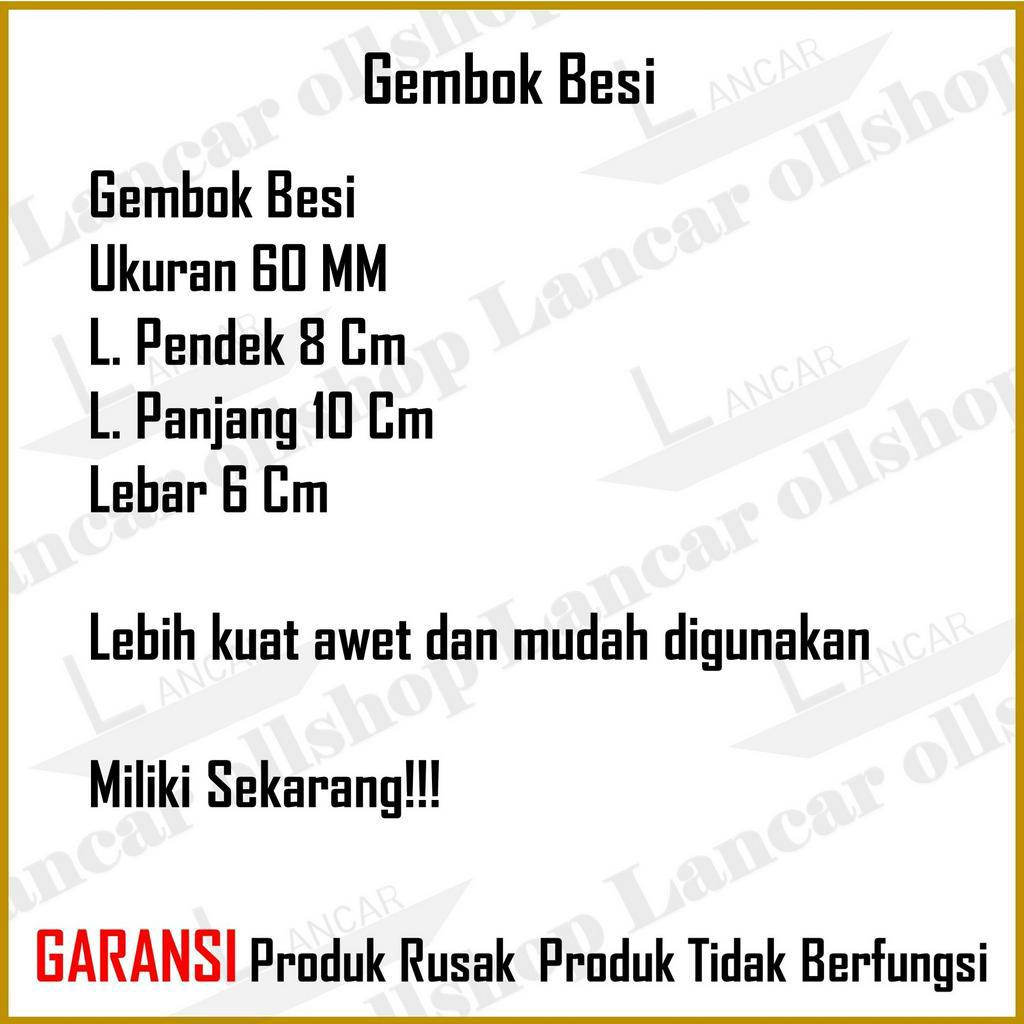 Gembok leher panjang pendek 60mm / Gembok Pagar rumah / Pengaman pagar rumah / gembok anti maling