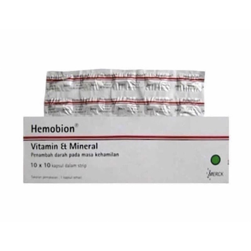 Hemobion strip 10 tablet ( multivitamin penambah darah )