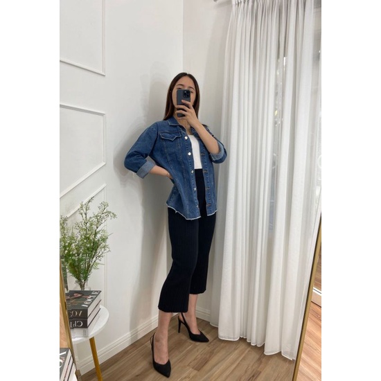 Yerry Denim Jacket| Denim Jacket wanita premium| Denim Jacket wanita murah| Denim Jacket wanita terb