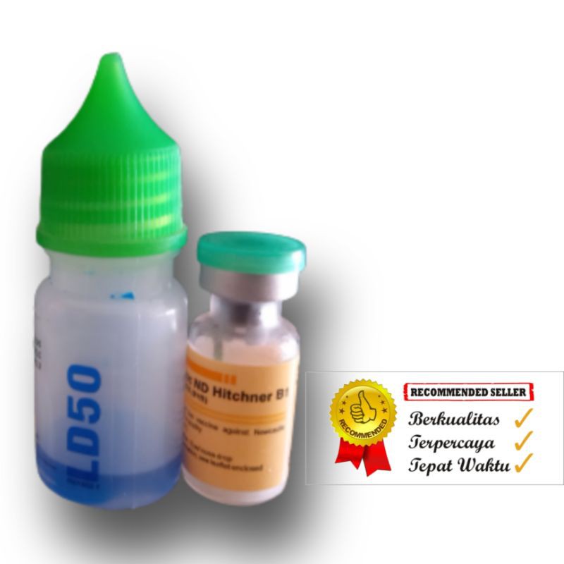 VAKSIN ND HICHNER B1 VAKSIN TETES MATA 50 DOSIS EKOR