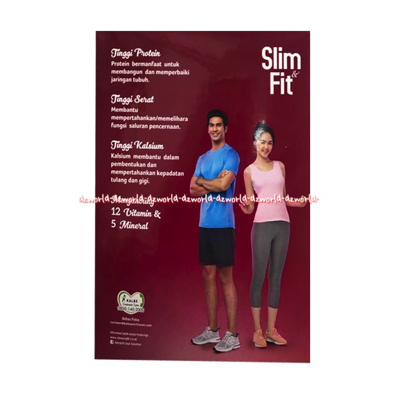 Slim fit Vanilla Kalbe Susu Diet Slime Fit Rasa Vanila French Vanilla 312gr Slim&amp;Fit