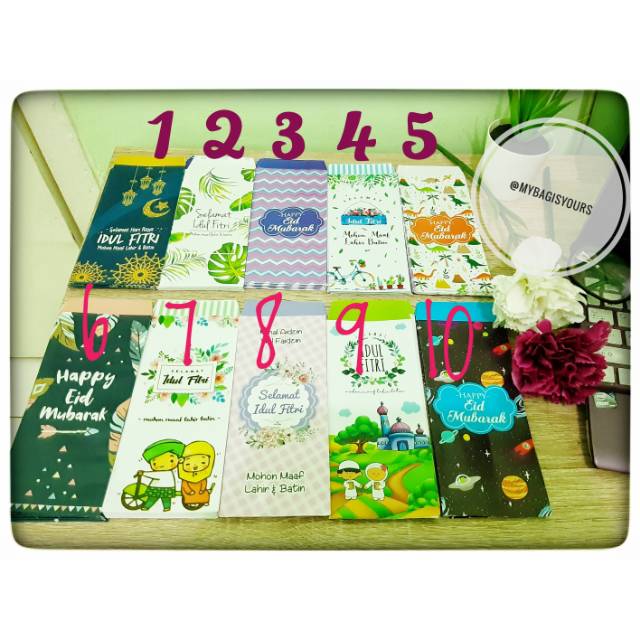 

Amplop lebaran isi 10 per pack