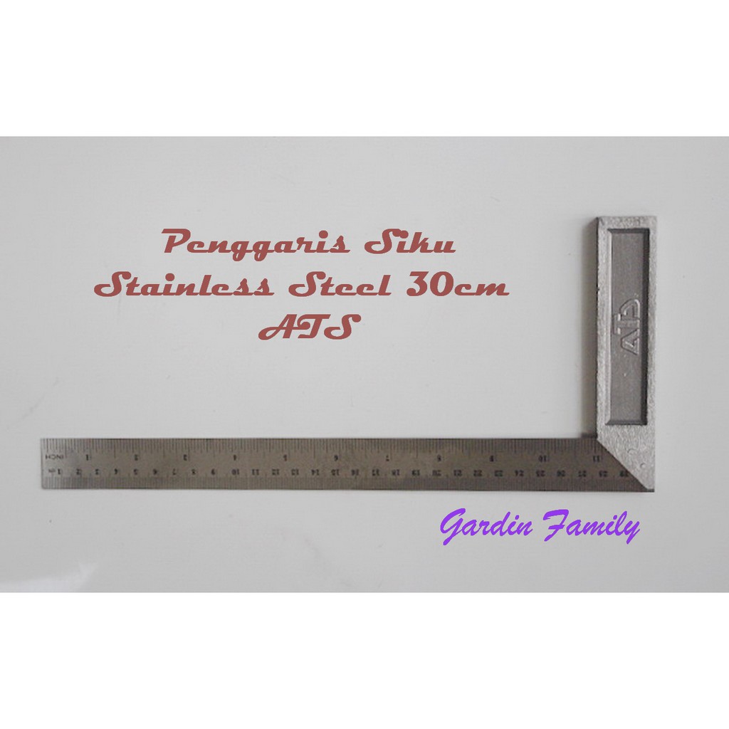

Penggaris Siku Stainless Steel P30cm 2" - ATS
