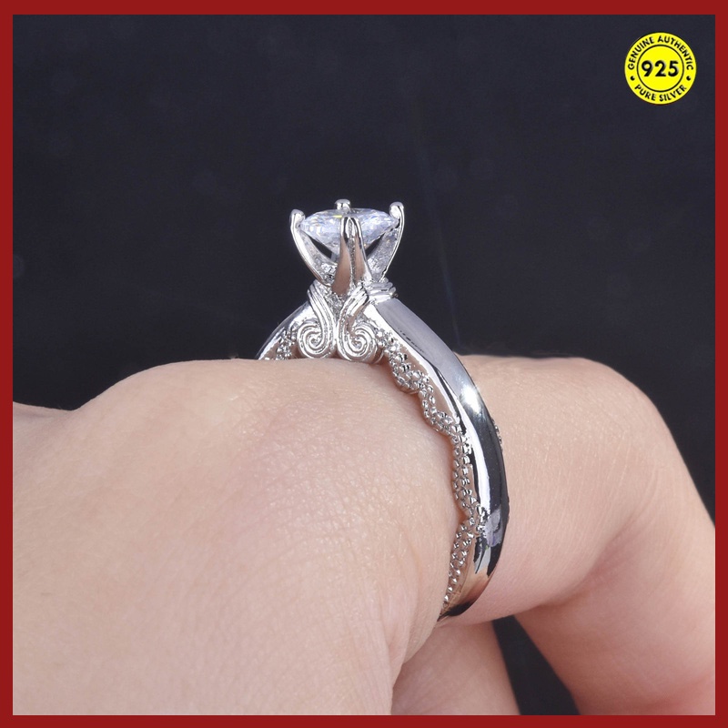 Cincin Model Terbuka Desain Delapan Hati Delapan Panah Adjustable Untuk Wanita